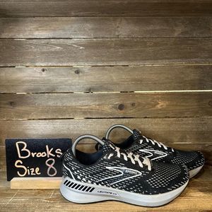 Womens Brooks Levitate GTS 5 Black Athletic Running Shoes Sneakers Size 8 B GUC